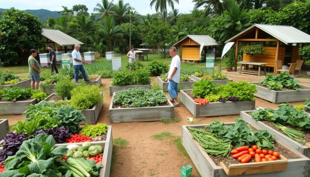 Organic farming practices at Bohol Bee Farm supporting sustainable Philippines travel Organic farming practices at Bohol Bee Farm supporting sustainable Philippines travel