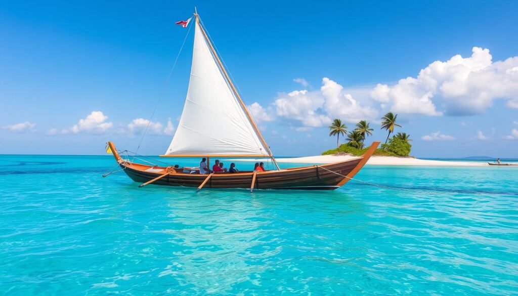 Sustainable island hopping with traditional sailboat during an Eco-Conscious Philippine Adventure Sustainable island hopping with traditional sailboat during an Eco-Conscious Philippine Adventure