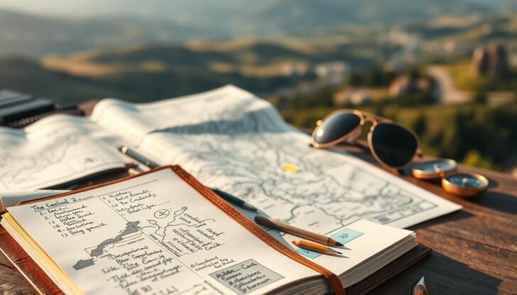 travel trip itinerary